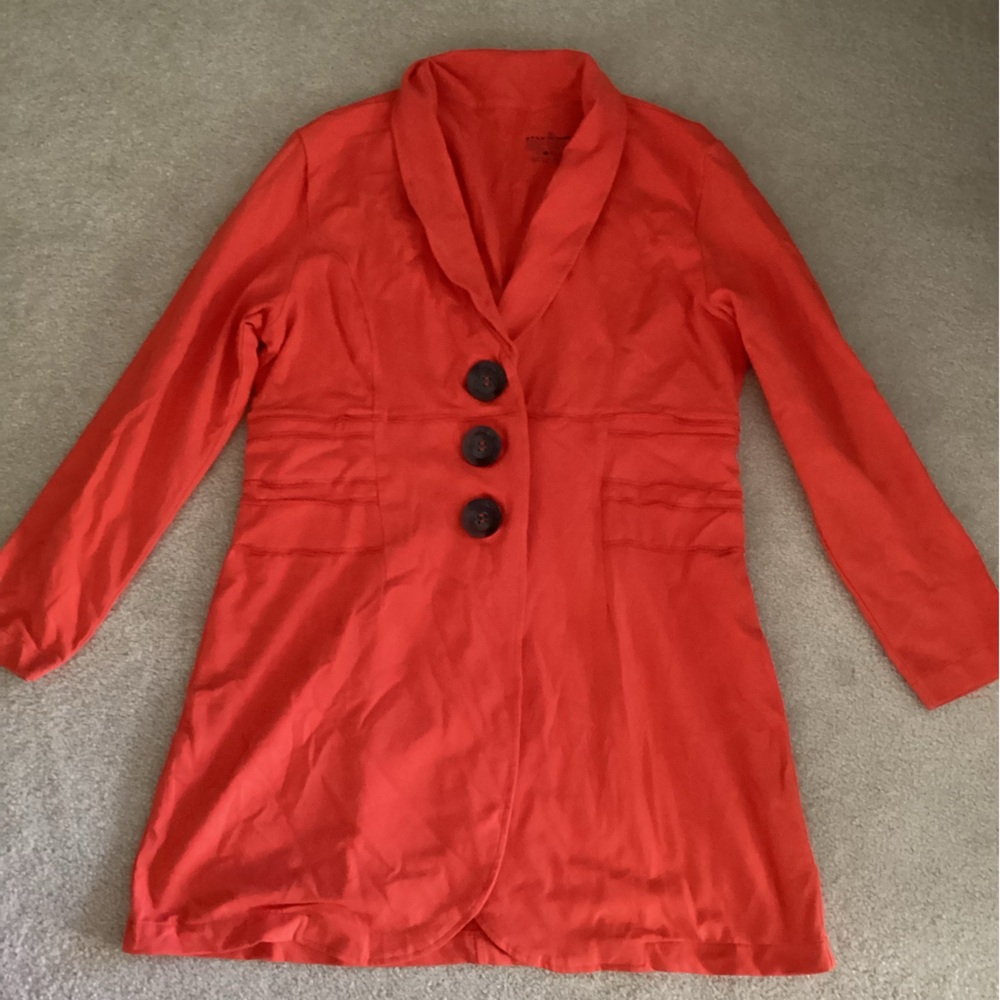 Neon Buddha Vibrant Orange Blazer